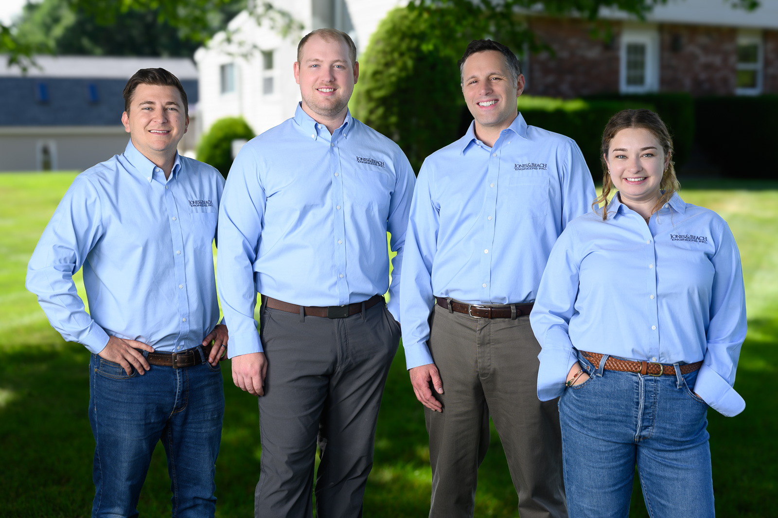Professional team headshot session