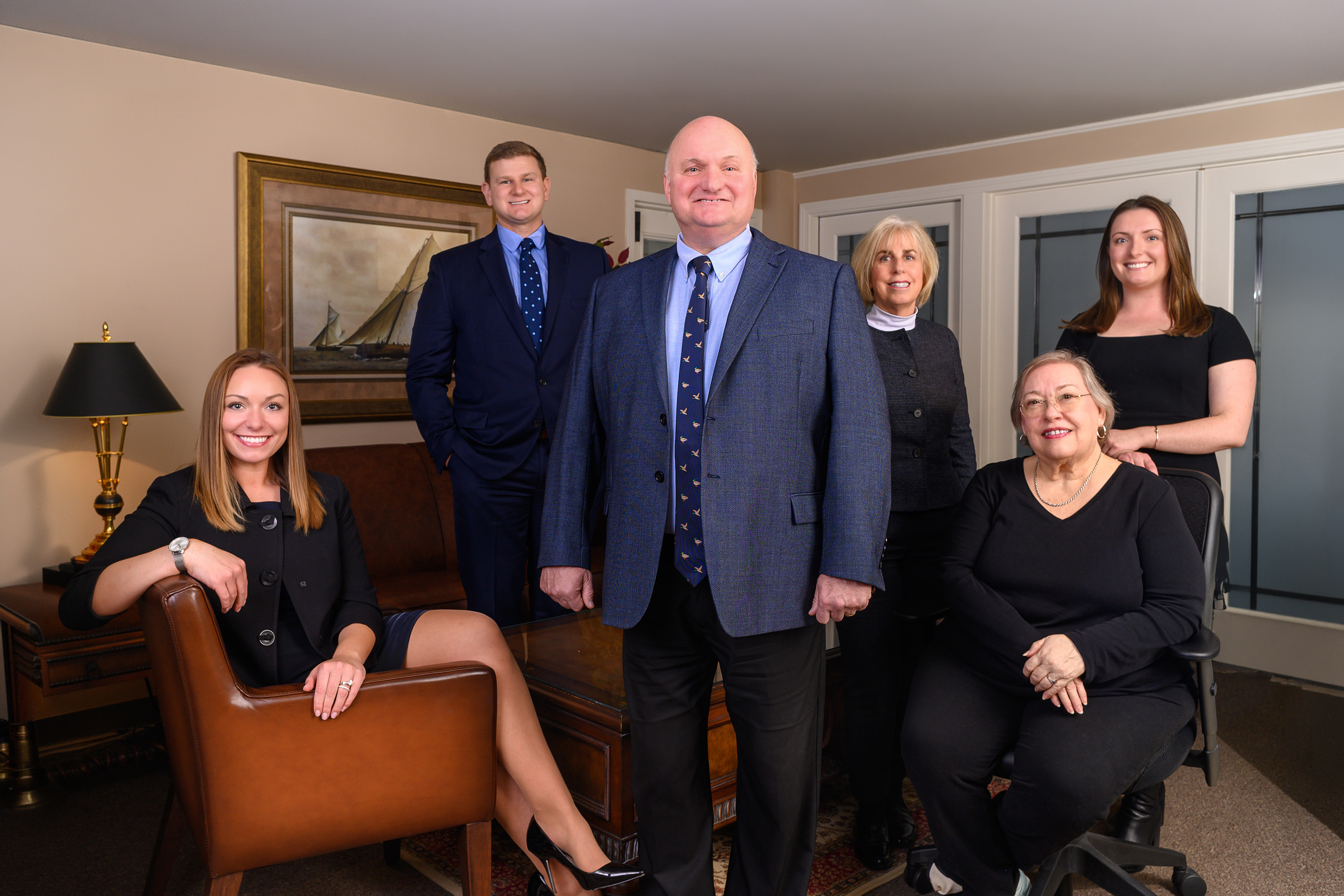 Professional team headshot session